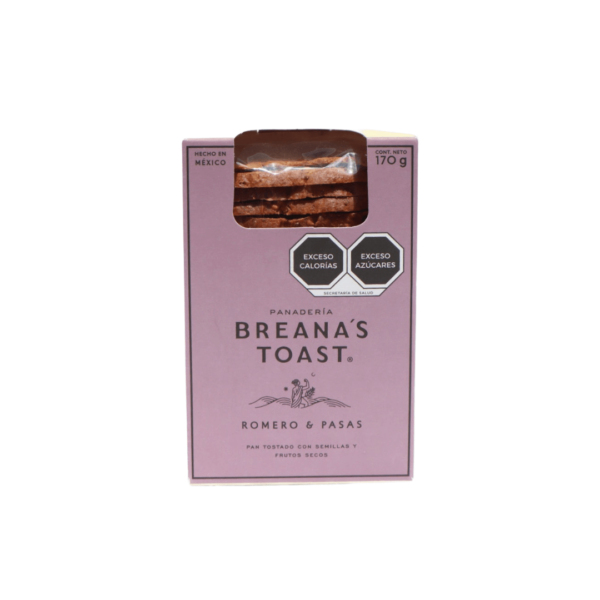 Breana's toast Romero y pasas