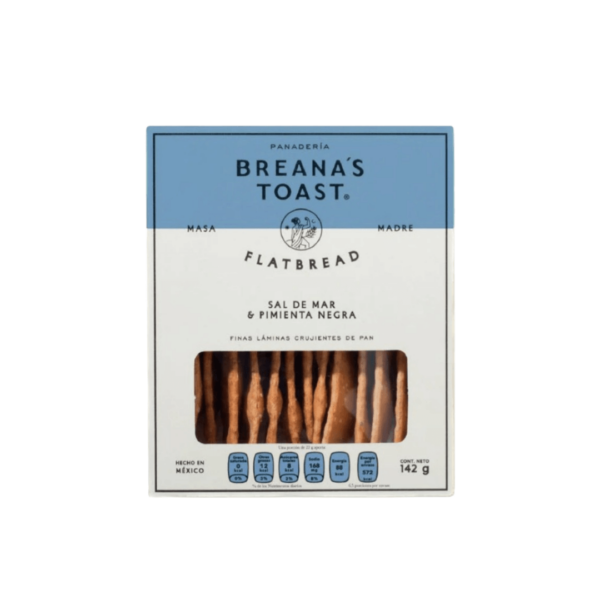 Breana's toast Flatbread Sal de Mar y pimienta