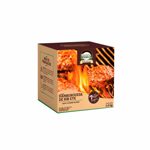 Hamburguesa de Rib Eye  7 pzas